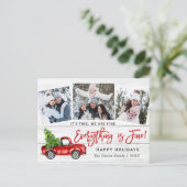 Modernes Alles ist fein Weihnachten 3 Foto (Stehend Vorderseite)