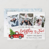 Modernes Alles ist fein Weihnachten 3 Foto (Vorne/Hinten)