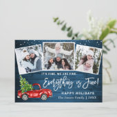 Modernes Alles ist fein Weihnachten 3 Foto (Stehend Vorderseite)