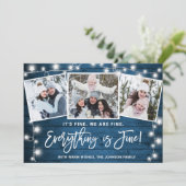 Modernes Alles ist fein Weihnachten 3 Foto (Stehend Vorderseite)