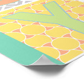 Modernes Alphabet Poster (Ecke)