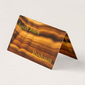 MODERNES AMBER CRYSTAL - HANDYMAN BUSINESS CARD VISITENKARTEN (Vorderseite)