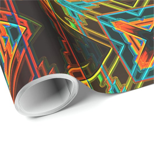 Modernes amerikanisches 19 Wrapping Paper Geschenkpapier (Rolleneckpunkt)