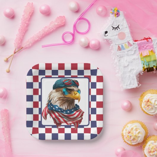 Modernes amerikanisches Engle Pappteller (Party)