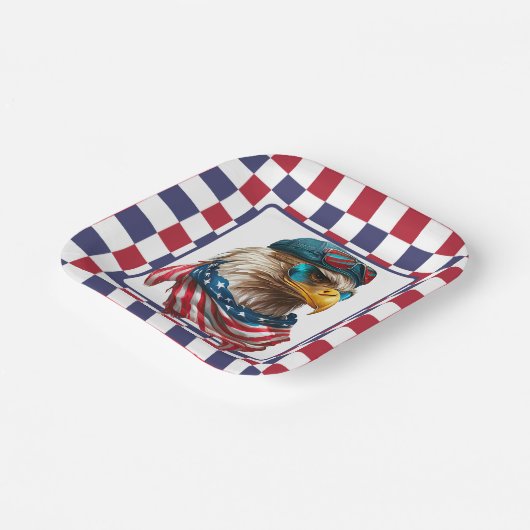 Modernes amerikanisches Engle Pappteller (Gewinkelt)