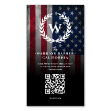 Modernes amerikanisches Flag US Barbershop Monogra