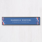 modernes amerikanisches Flagdesign Türschild (Vorderseite )