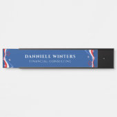 modernes amerikanisches Flagdesign Türschild (Vorderseite )