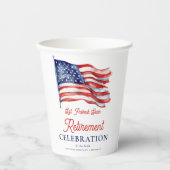 Modernes amerikanisches Foto-Rentierungssystem Pappbecher (Vorderseite)