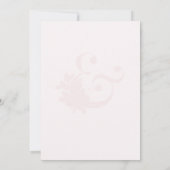 Modernes Ampero und rosa Magnolia Hochzeit Foto Save The Date (Rückseite)