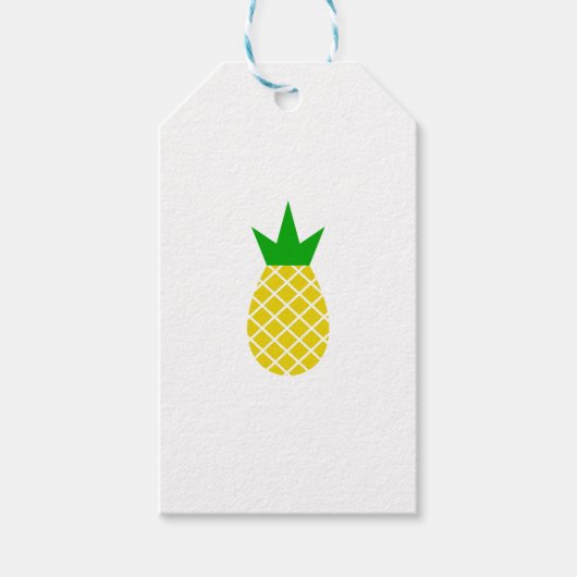 Modernes Ananas-Design Geschenkanhänger (Vorderseite)