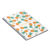 Modernes Ananas-Fruchtmuster Notizblock (Rechte Seite)