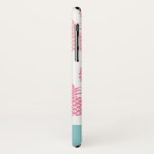 Modernes Ananas-Monogramm Case-Mate iPhone Hülle (Hinten/Links)