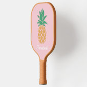 Modernes Ananas-Monogramm Pickleball Schläger (Links)
