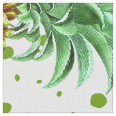 Modernes Ananas-Muster Stoff (Nahaufnahme)