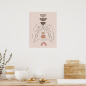 Modernes Anatomie-Mauerart-Poster Poster (Küche)