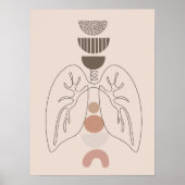 Modernes Anatomie-Mauerart-Poster Poster (Vorne)