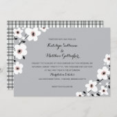 Modernes Anemon| Hochzeit Einladung (Vorne/Hinten)