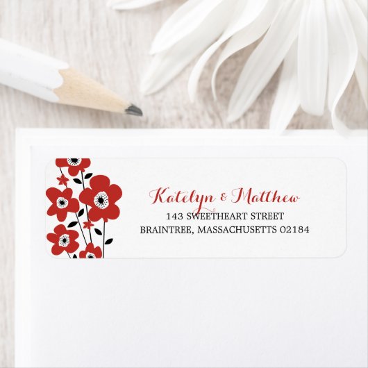 Modernes Anemon | RÜCKSENDEADRESSE (Insitu)