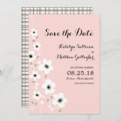 Modernes Anemon | SAVE THE DATE (Vorne/Hinten)