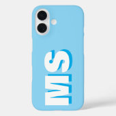 Modernes Anfangsmonogramm Case-Mate iPhone Hülle (Rückseite)