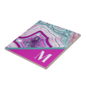 Modernes Anfangsmonogramm Fliese (Seite)