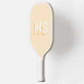 Modernes Anfangsmonogramm Pickleball Schläger (Links)