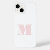 Modernes Anfangsmonogramm Rosa Case-Mate iPhone Hülle (Rückseite)