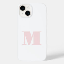 Modernes Anfangsmonogramm Rosa Case-Mate iPhone 14 Hülle