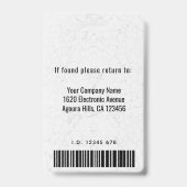 Modernes Angebot für elegante ID-Karten Ausweis (Rückseite)