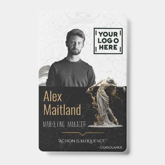 Modernes Angebot für elegante ID-Karten Ausweis (Vorderseite)