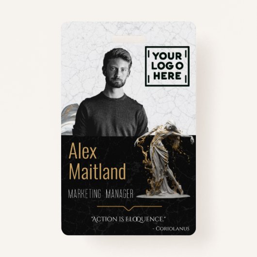 Modernes Angebot für elegante ID-Karten Ausweis (Vorderseite)