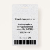 Modernes Angebot für elegante ID-Karten Ausweis (Rückseite)