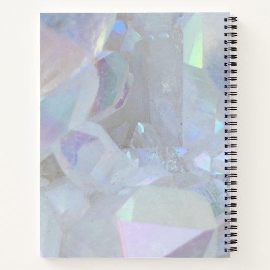 Modernes Angel Aura Quartz Crystal Notebook Notizblock (Rückseite)