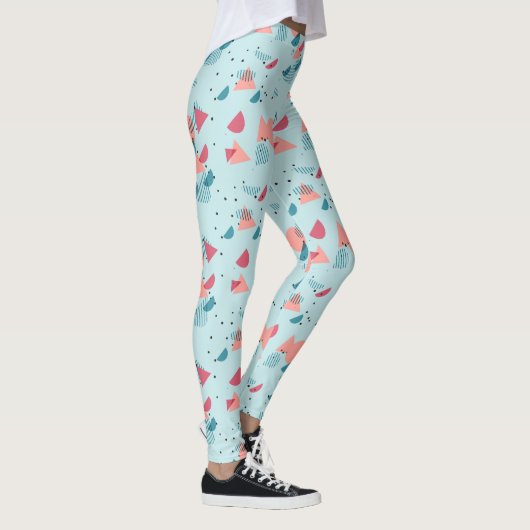 Modernes Angesagtes Abstraktes geometrisches 50er Leggings (Rechts)