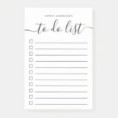 Modernes angesagtes Kalligrafie-Skript für die Ers Post-it Klebezettel (Vorderseite)