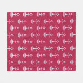 Modernes Anker-Muster Fleecedecke (Vorderseite (Horizontal))