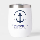 Modernes Ankerbootlogo (Vorderseite)