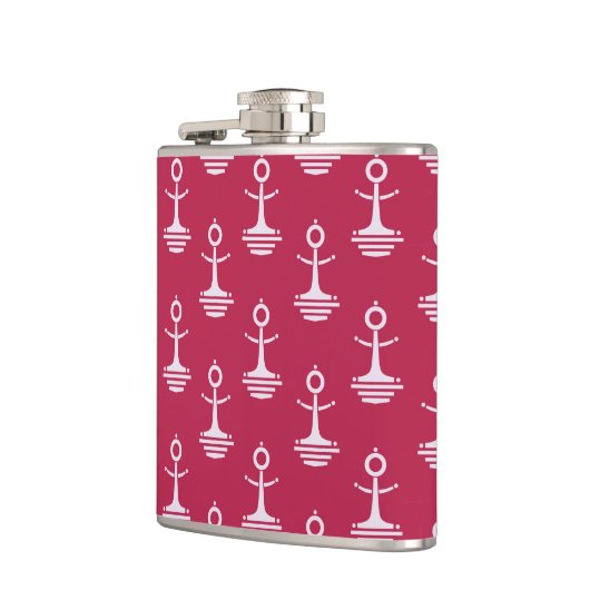 Modernes Ankermuster Flachmann (Links)