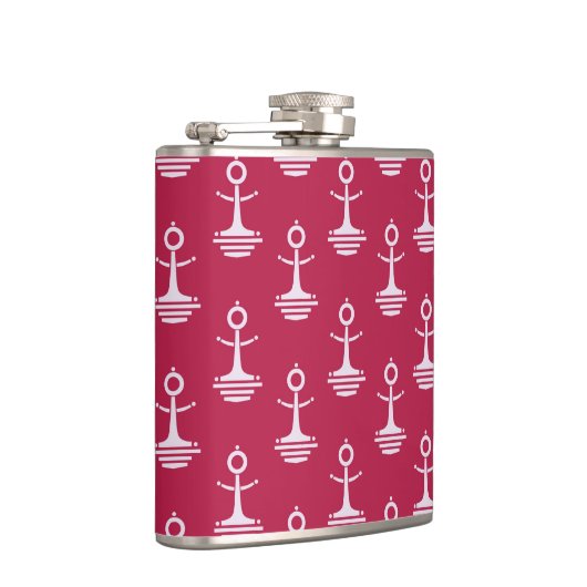 Modernes Ankermuster Flachmann (Rechts)