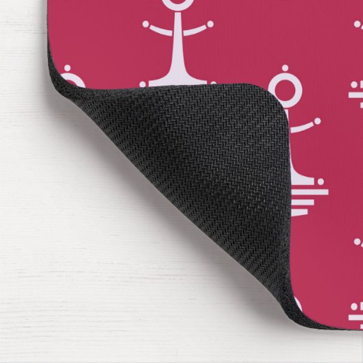 Modernes Ankermuster Mousepad (Ecke)