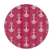 Modernes Ankermuster Schneidebrett (Vorderseite)