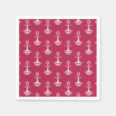 Modernes Ankermuster Serviette (Vorderseite)