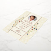 Modernes Annaprashan First Rice Zeremonie Foto Folieneinladung (Gedreht)