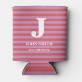 Modernes Anpassen des Musters für die weißen Strei Dosenkühler (Vorderseite)