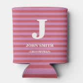 Modernes Anpassen des Musters für die weißen Strei Dosenkühler (Rückseite)