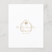 modernes Anwesen berufliches Foto hinzufügen Flyer (Hinten)