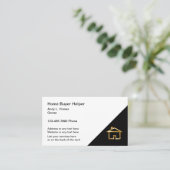 Modernes Anwesen Visitenkarte (Stehend Vorderseite)