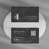 Modernes Apartment Logo Schwarz und Weiß Realtor Visitenkarte