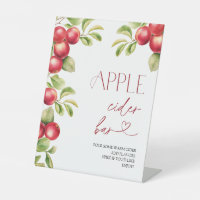 Modernes Apfelwein-Bar Herbst-Brautparty